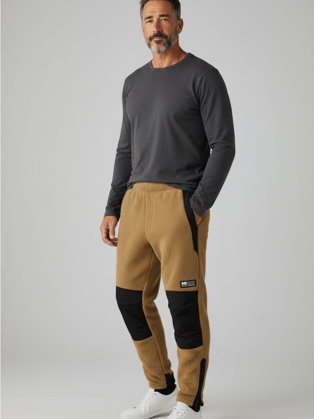 EDDIE BAUER EBTEX FLEECE AND NYLON PANTS MENS SZ SMALL